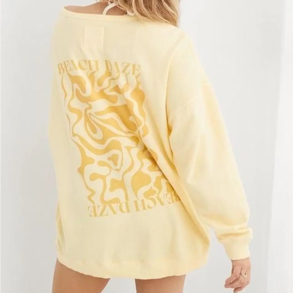 Aerie Beach Daze Oversized Sweatshirt NWT